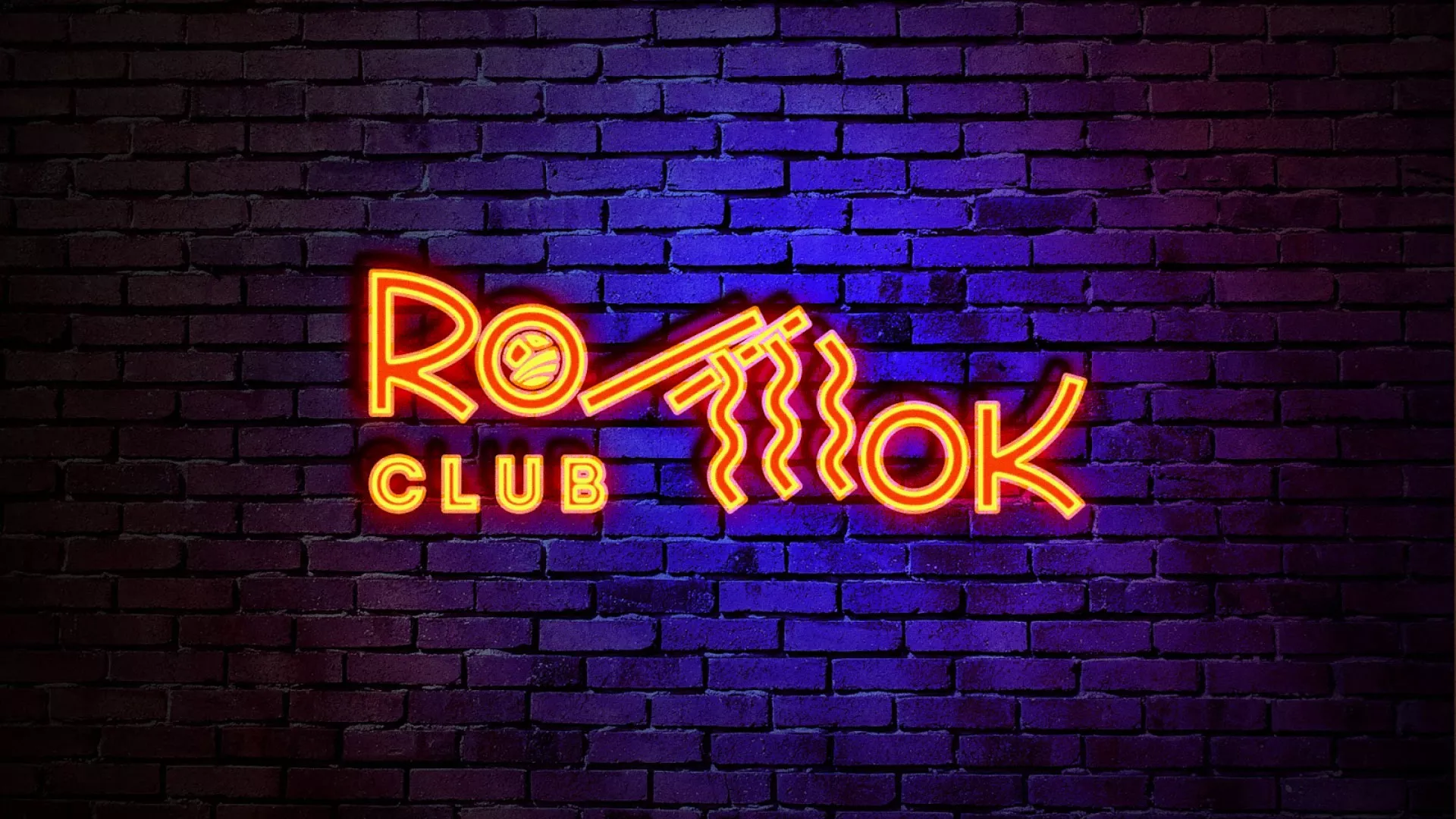 Разработка светящейся интерьерной вывески суши-бара «Roll Wok Club» в Батайске