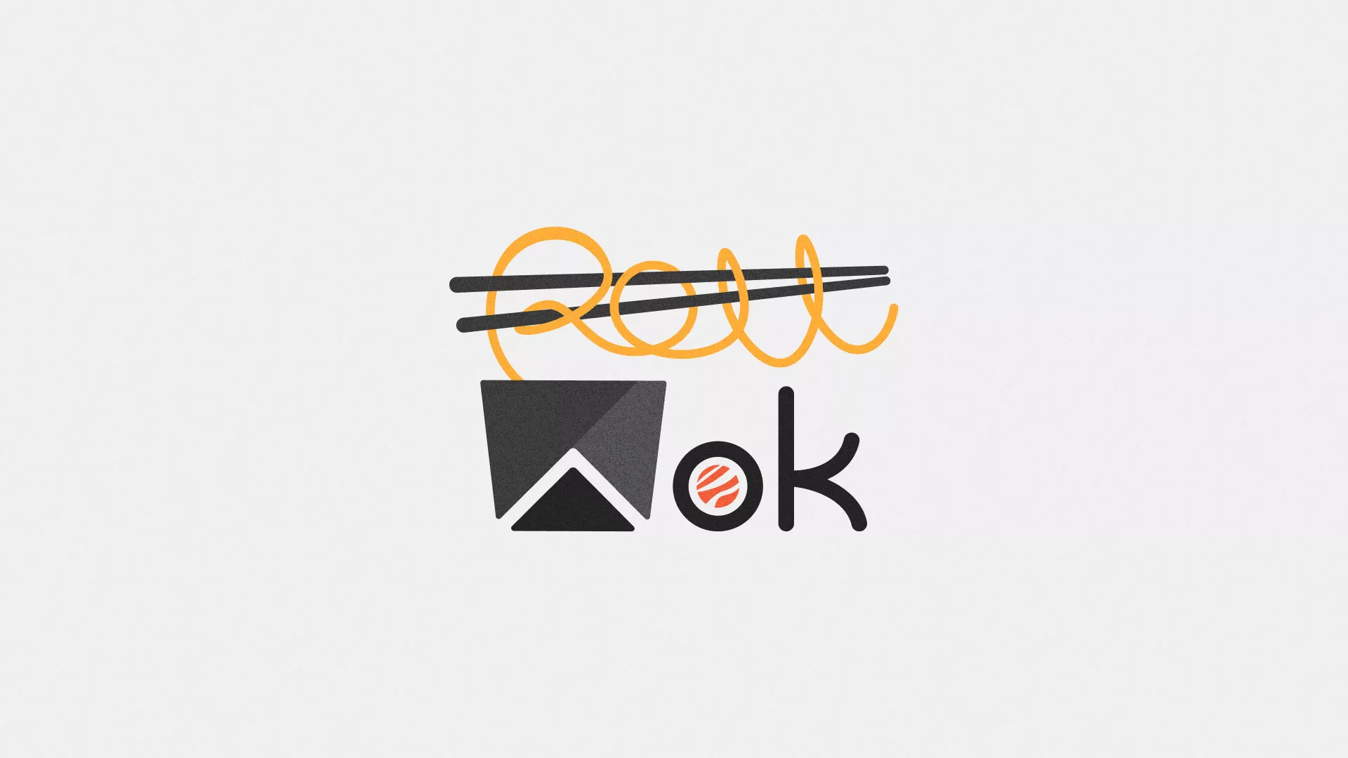 Разработка логотипа в Батайске для суши-бара «Roll Wok Club»